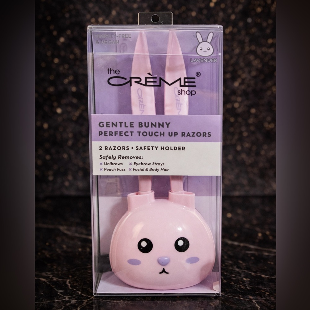 The Crème Shop Gentle Bunny Perfect Touch Up Razors – 2 Razors + Safety Holder